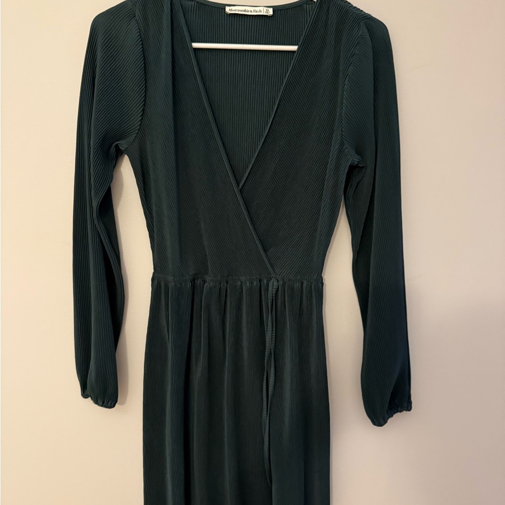 Abercrombie & Fitch Dark Green Long Sleeve Dress